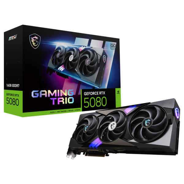 MSI GeForce RTX 5080 GAMING TRIO OC 16Go GDDR7