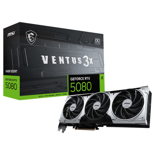 MSI GeForce RTX 5080 VENTUS 3X OC 16Go GDDR7
